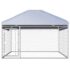 vidaXL Outdoor Dog Kennel with Roof 200x200x135 cm - Image 2