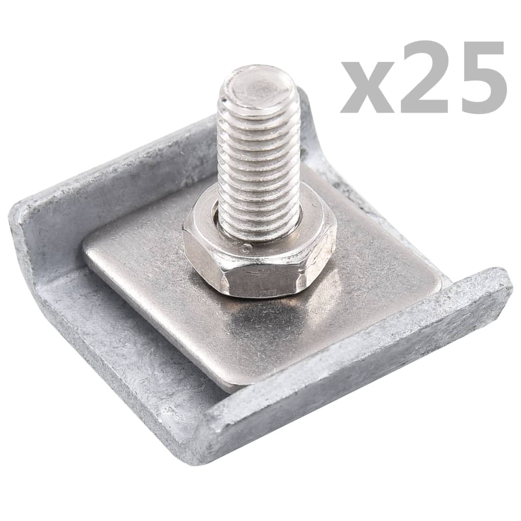 8718475737803_a_en_hd_1 vidaXL Grid Mat Connector 25 Sets Silver - Image 1