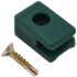 vidaXL Garden Fence Wire Holder with Screw 100 Sets Green - Image 3