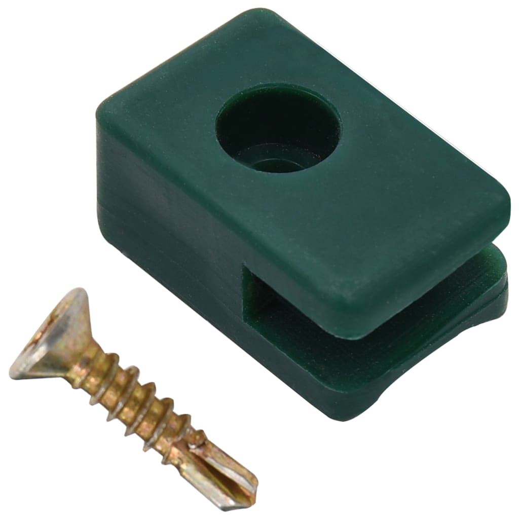 8718475737872_g_en_hd_2 vidaXL Garden Fence Wire Holder with Screw 100 Sets Green - Image 3