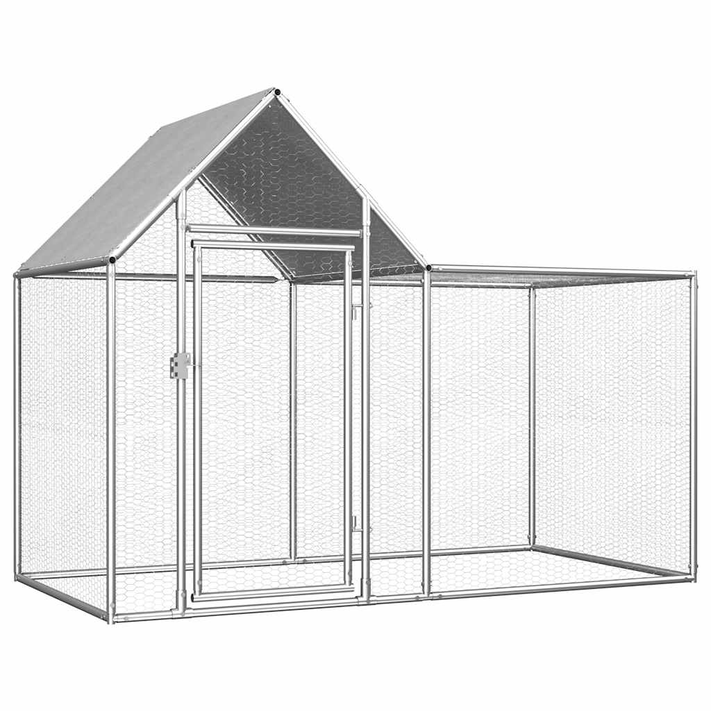 8718475738336_a_en_hd_1 vidaXL Chicken Coop 2x1x1.5 m Galvanised Steel - Image 1