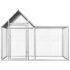 vidaXL Chicken Coop 2x1x1.5 m Galvanised Steel - Image 2