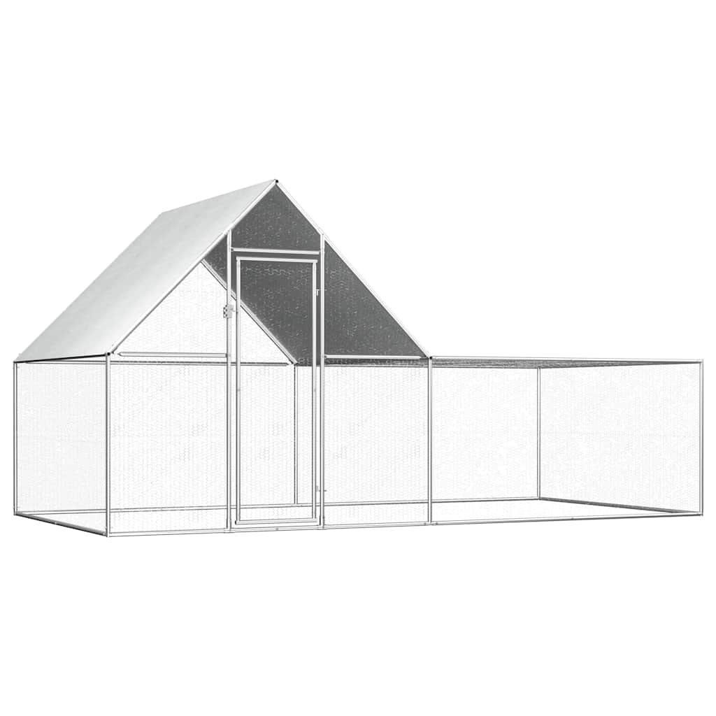 8718475738367_a_en_hd_1 vidaXL Chicken Coop 4x2x2 m Galvanised Steel - Image 1