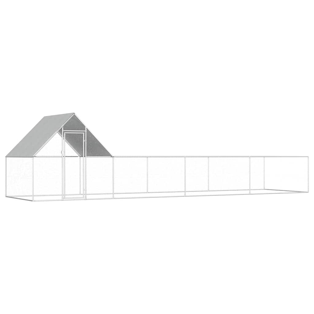 8718475738381_a_en_hd_1 vidaXL Chicken Coop 8x2x2 m Galvanised Steel - Image 1