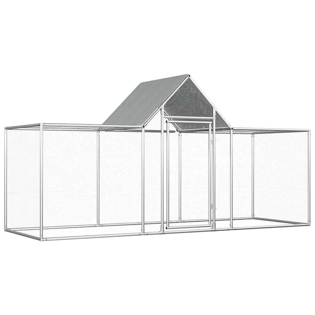 8718475738398_a_en_hd_1 vidaXL Chicken Coop 3x1x1.5 m Galvanised Steel - Image 1