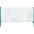 vidaXL Wire Mesh Fence with Posts Steel 25x0.5 m Green