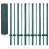 vidaXL Wire Mesh Fence with Posts Steel 25x0.5 m Green - Image 3