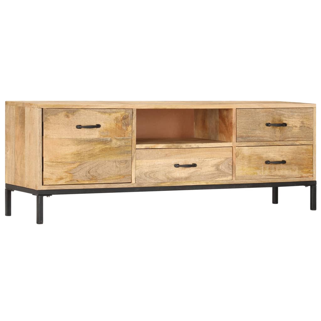 8718475740391_a_en_hd_1 vidaXL TV Cabinet 130x30x45 cm Solid Mango Wood - Image 1