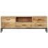 vidaXL TV Cabinet 130x30x45 cm Solid Mango Wood - Image 2