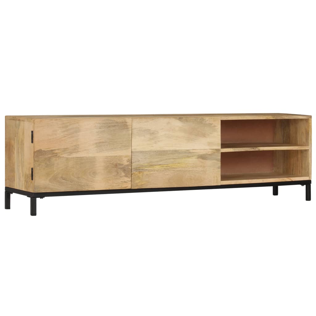 8718475740407_a_en_hd_1 vidaXL TV Cabinet 145x30x41 cm Solid Mango Wood - Image 1