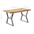 vidaXL Dining Table 140x80x76 cm Solid Reclaimed Wood - Image 7