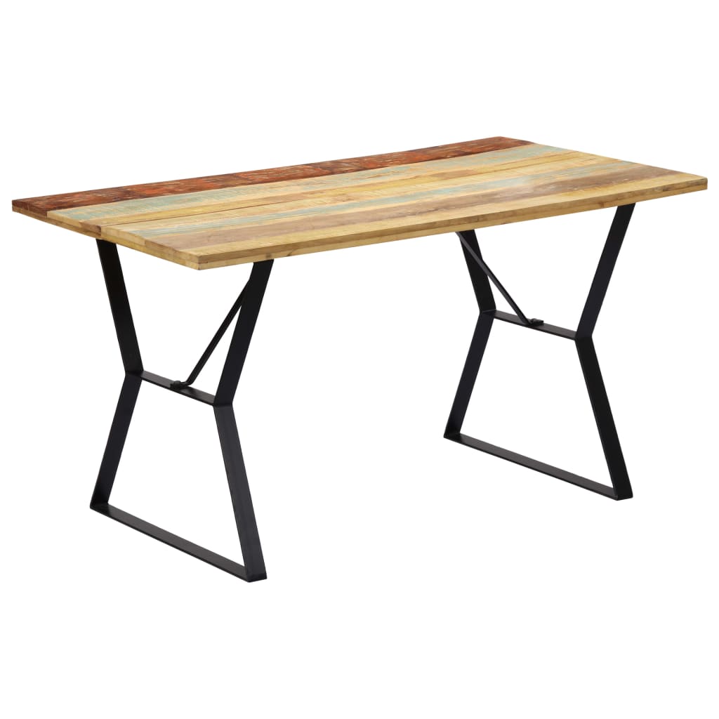 8718475740445_g_en_hd_7 vidaXL Dining Table 140x80x76 cm Solid Reclaimed Wood - Image 8