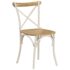 vidaXL Cross Chairs 2 pcs White Solid Mango Wood - Image 13