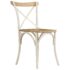 vidaXL Cross Chairs 2 pcs White Solid Mango Wood - Image 3