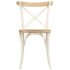 vidaXL Cross Chairs 2 pcs White Solid Mango Wood - Image 4