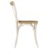 vidaXL Cross Chairs 2 pcs White Solid Mango Wood - Image 5