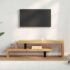 vidaXL TV Stand Solid Mango Wood - Image 4