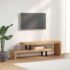 vidaXL TV Stand Solid Mango Wood