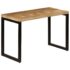 vidaXL Dining Table 115x55x76 cm Solid Mango Wood and Steel - Image 11
