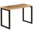 vidaXL Dining Table 115x55x76 cm Solid Mango Wood and Steel - Image 12