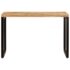 vidaXL Dining Table 115x55x76 cm Solid Mango Wood and Steel - Image 3