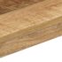 vidaXL Dining Table 115x55x76 cm Solid Mango Wood and Steel - Image 5