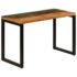 vidaXL Dining Table 115x55x76 cm Solid Reclaimed Wood and Steel - Image 12