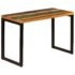 vidaXL Dining Table 115x55x76 cm Solid Reclaimed Wood and Steel - Image 13
