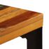 vidaXL Dining Table 115x55x76 cm Solid Reclaimed Wood and Steel - Image 7
