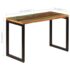 vidaXL Dining Table 115x55x76 cm Solid Reclaimed Wood and Steel - Image 9