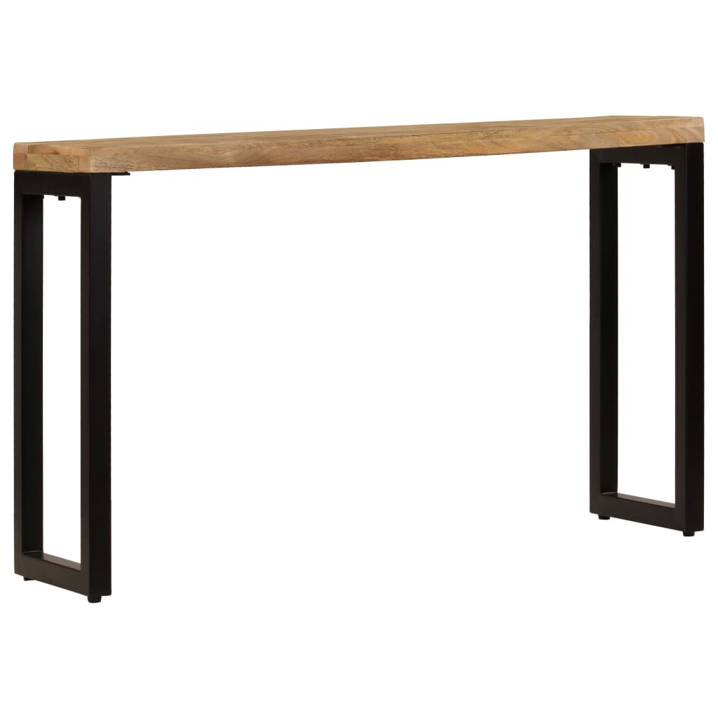8718475741466_g_en_hd_1 vidaXL Console Table 120x35x76 cm Solid Wood Mango and Steel - Image 2