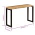 vidaXL Console Table 120x35x76 cm Solid Wood Mango and Steel - Image 10