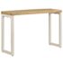 vidaXL Console Table 120x35x76 cm Solid Wood Mango and Steel - Image 2