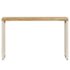 vidaXL Console Table 120x35x76 cm Solid Wood Mango and Steel - Image 4