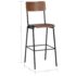 vidaXL Bar Chairs 2 pcs Brown Solid Plywood Steel - Image 8