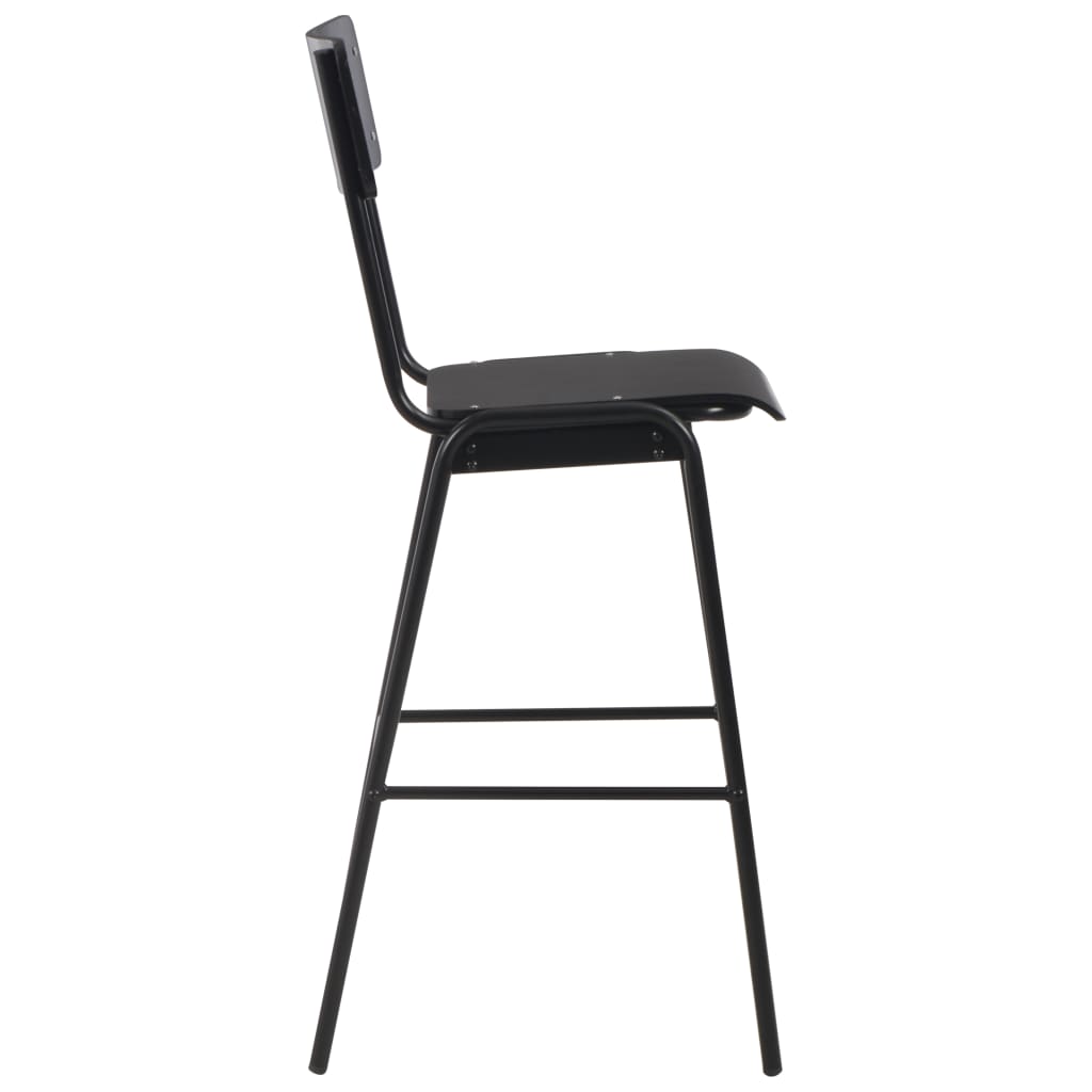 8718475741671_g_en_hd_3 vidaXL Bar Chairs 2 pcs Black Solid Plywood Steel - Image 4