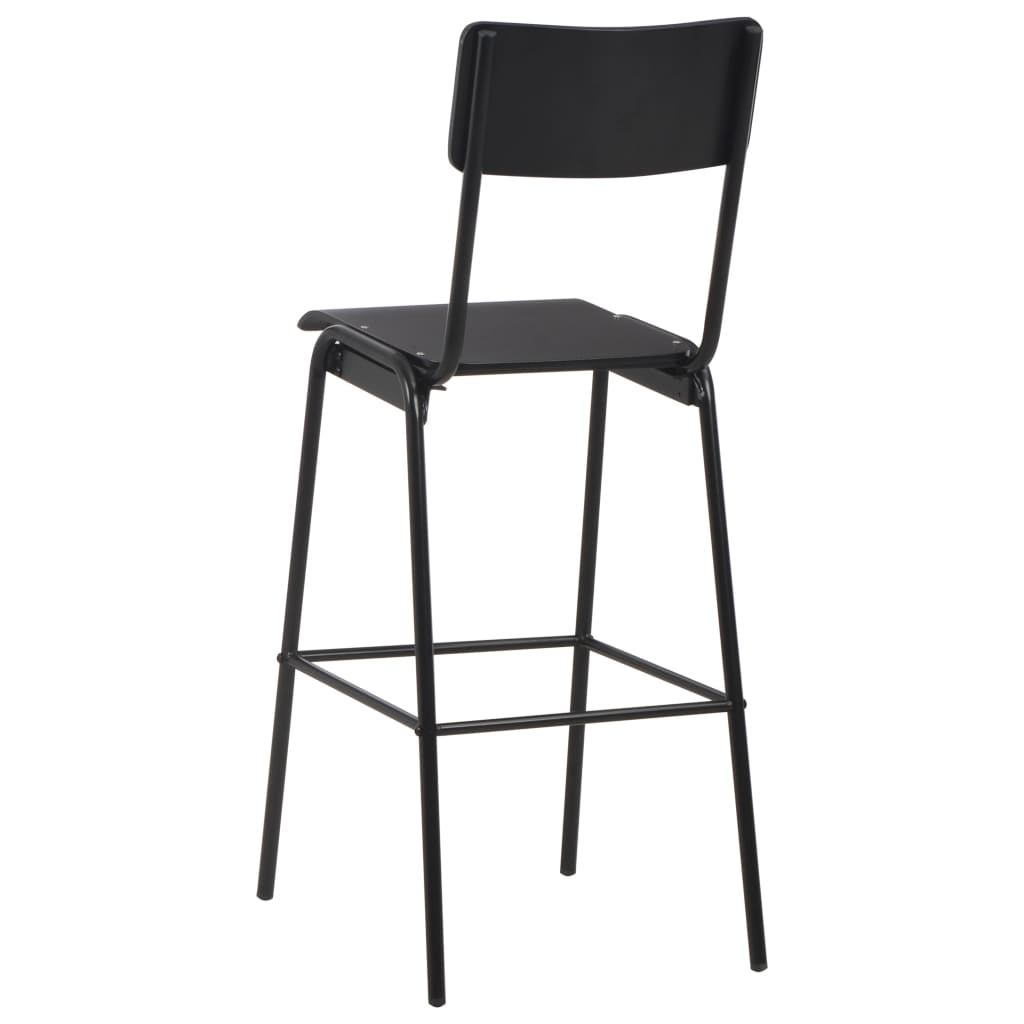 8718475741671_g_en_hd_4 vidaXL Bar Chairs 2 pcs Black Solid Plywood Steel - Image 5