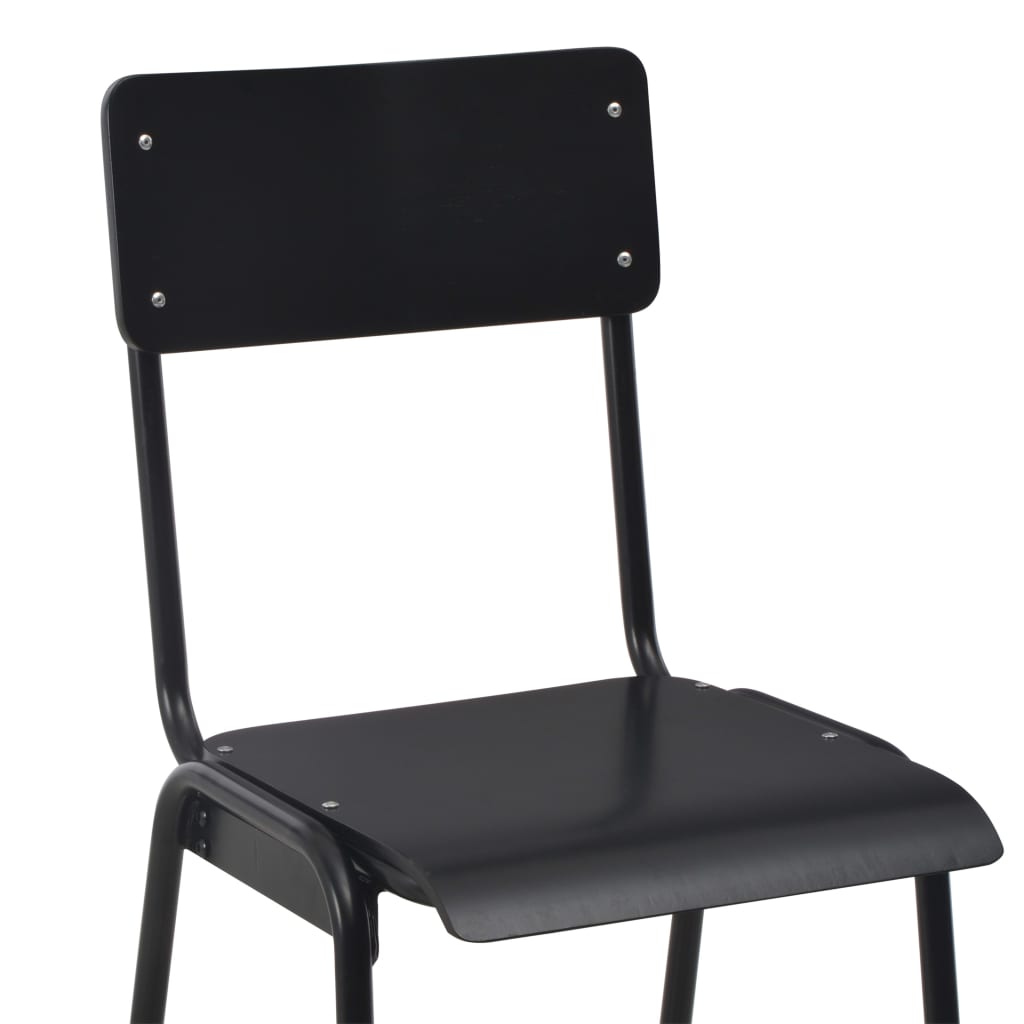 8718475741671_g_en_hd_5 vidaXL Bar Chairs 2 pcs Black Solid Plywood Steel - Image 6