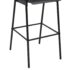 vidaXL Bar Chairs 2 pcs Black Solid Plywood Steel - Image 7