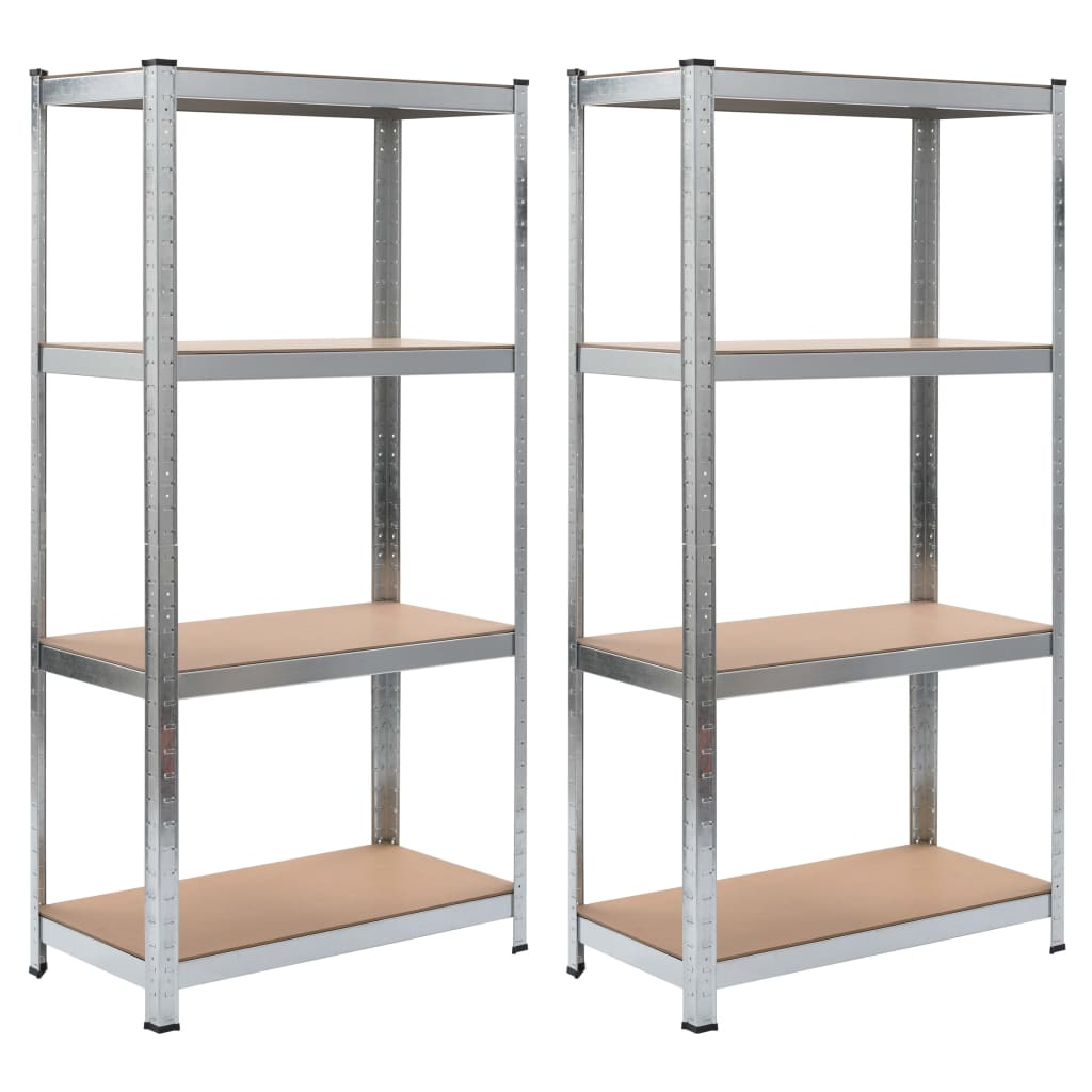 8718475741947_a_en_hd_1 vidaXL 4-Layer Shelves 2 pcs Silver Steel&Engineered Wood - Image 1