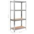 vidaXL 4-Layer Shelves 2 pcs Silver Steel&Engineered Wood - Image 11