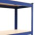 vidaXL 4-Layer Storage Shelf Blue Steel&Engineered Wood - Image 6