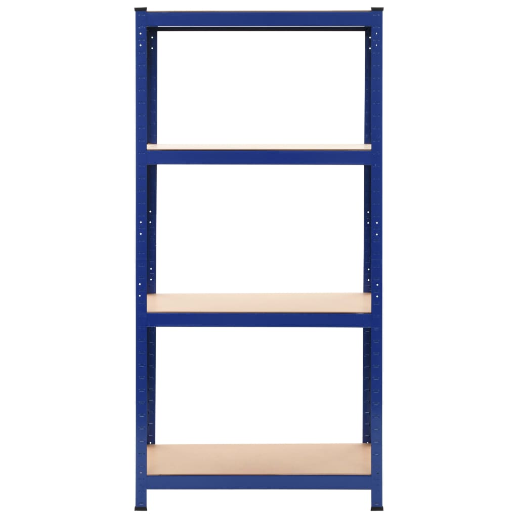 8718475742012_g_en_hd_2 vidaXL Storage Shelves 2 pcs Blue 80x40x160 cm Steel and MDF - Image 4