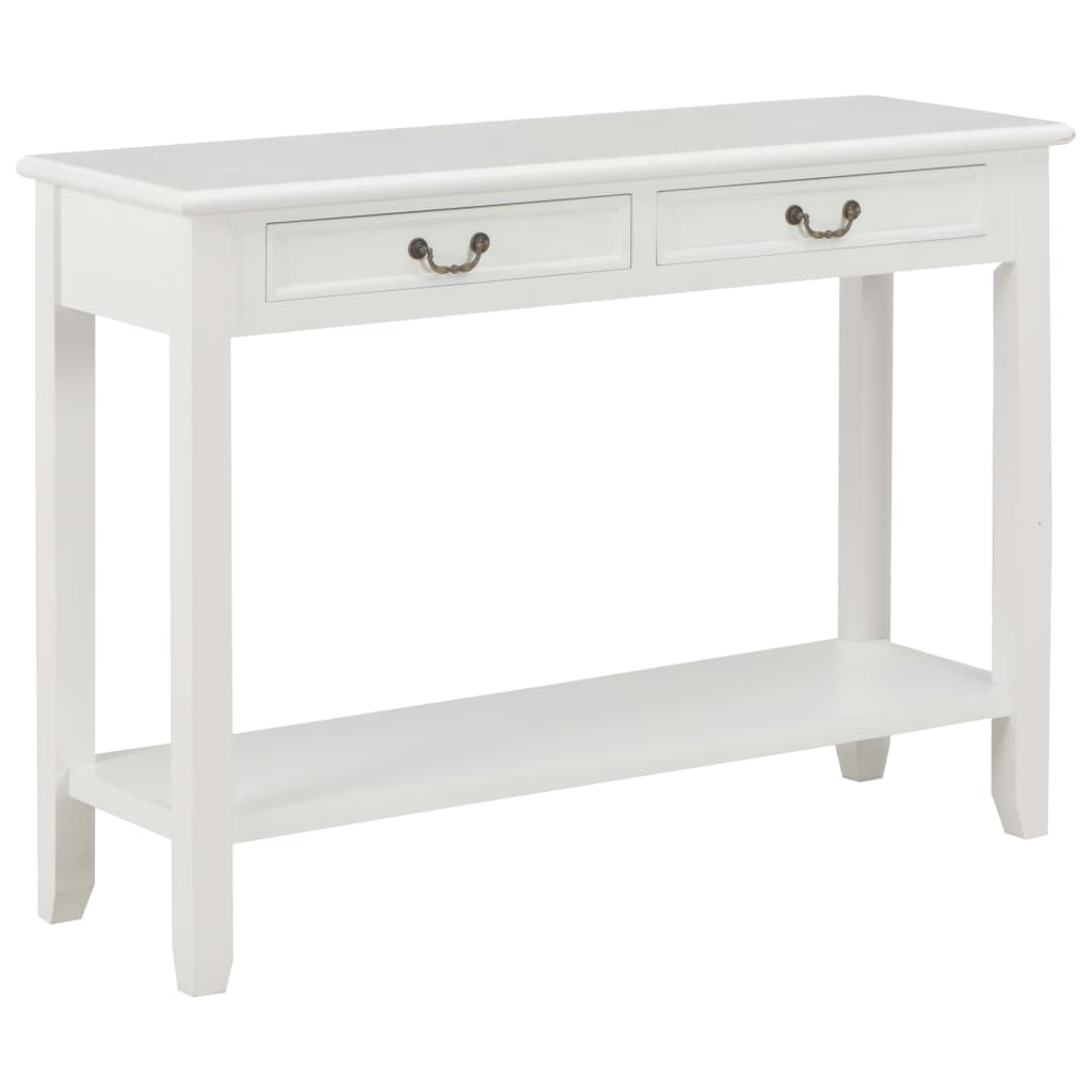 8718475742333_a_en_hd_1 vidaXL Console Table White 110x35x80 cm Wood - Image 1