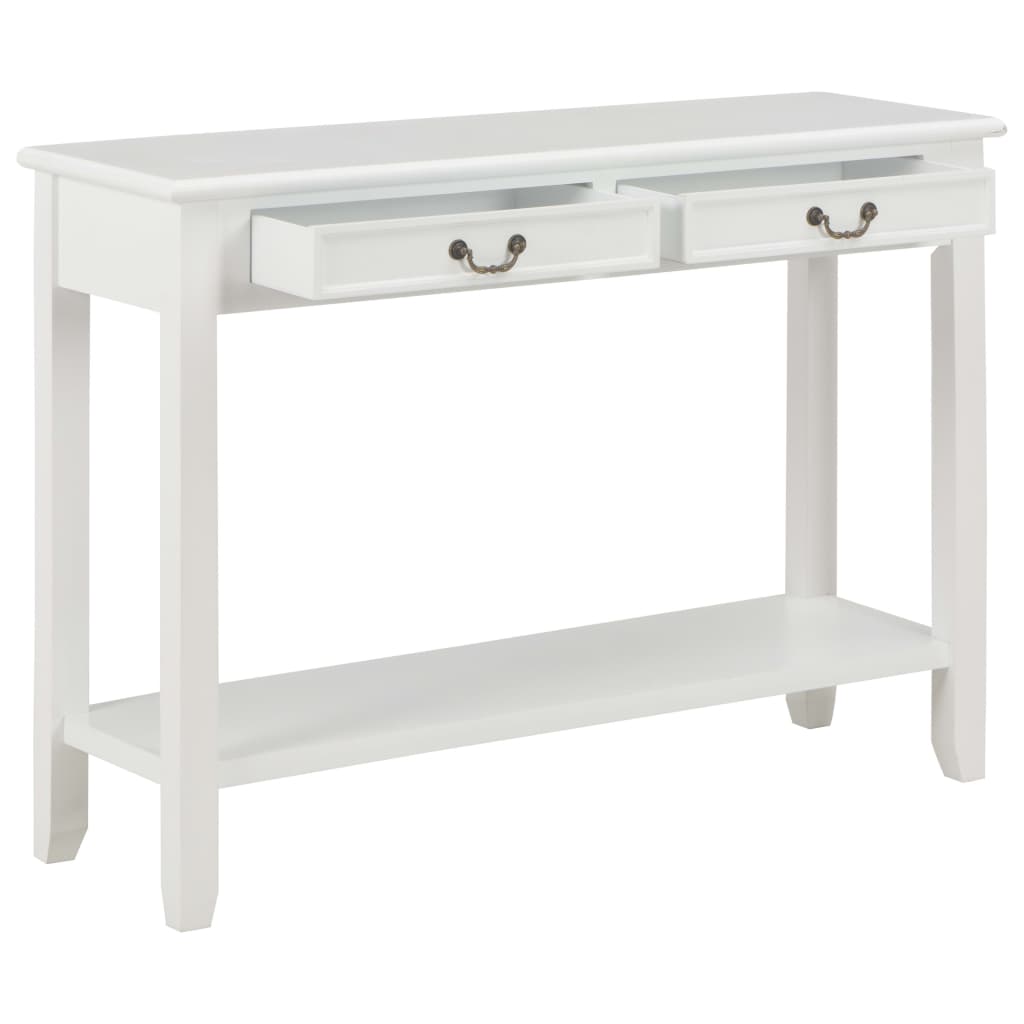 8718475742333_g_en_hd_1 vidaXL Console Table White 110x35x80 cm Wood - Image 2