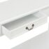 vidaXL Console Table White 110x35x80 cm Wood - Image 8