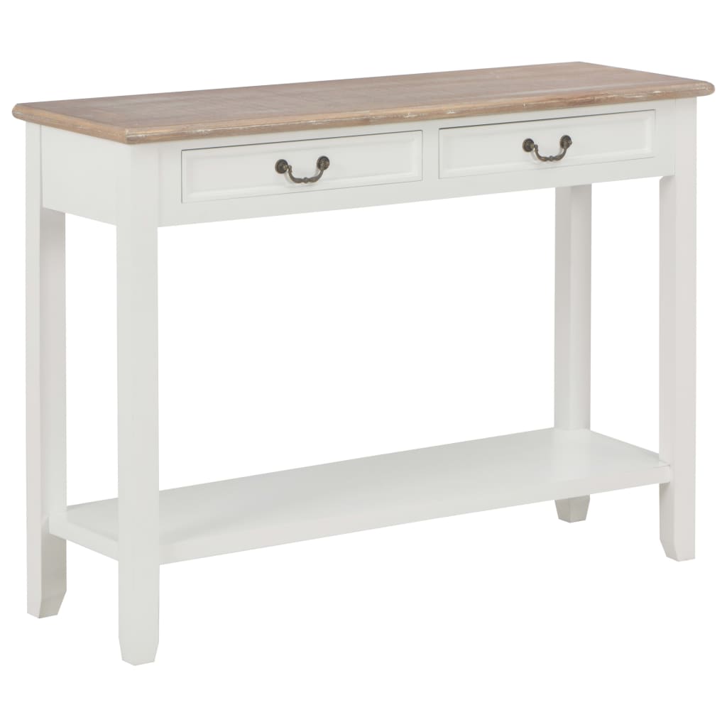8718475742340_a_en_hd_1 vidaXL Console Table White 110x35x80 cm Wood - Image 1