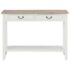 vidaXL Console Table White 110x35x80 cm Wood - Image 4