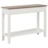 vidaXL Console Table White 110x35x80 cm Wood - Image 5