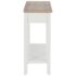 vidaXL Console Table White 110x35x80 cm Wood - Image 6